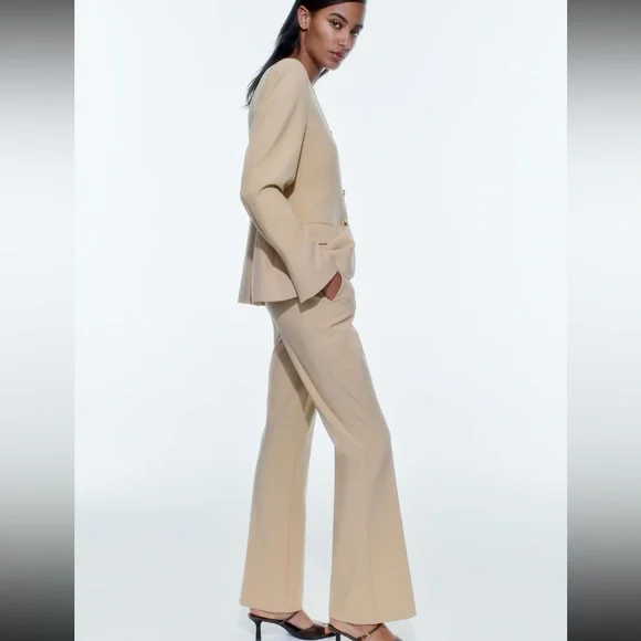 Zara NWT Beige Women's Suit Set - Picture 11 of 11
